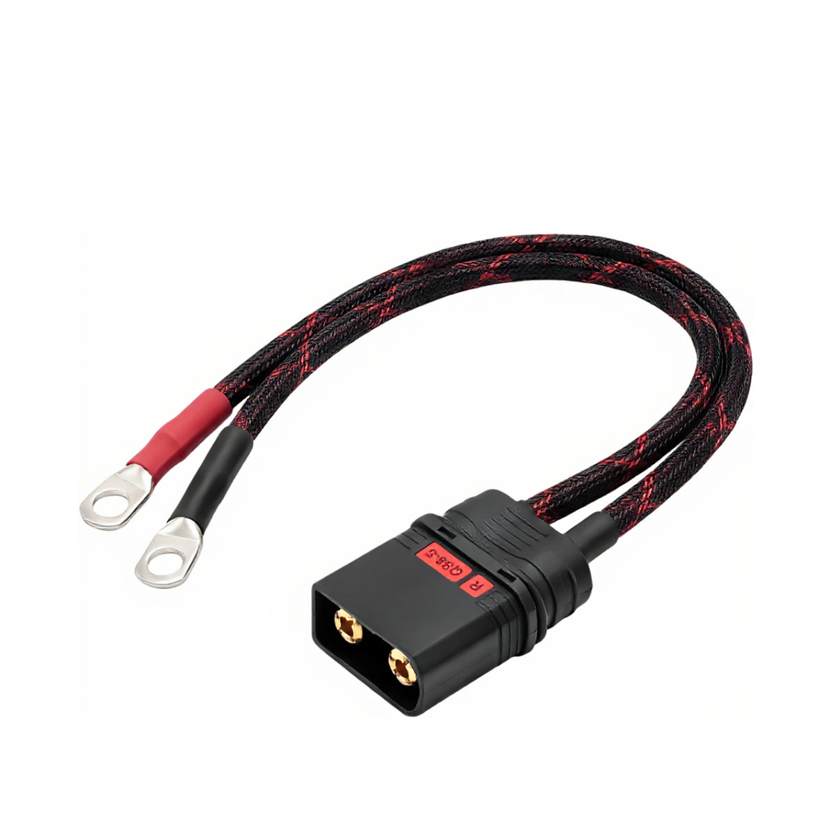 QS8-S Connector 8AWG 110A-130A High Current Harness for E-Bike E-Moto Drone Battery — Gold-Plated 8mm Bullet, UL94 V-0, 500A Peak | SLYT