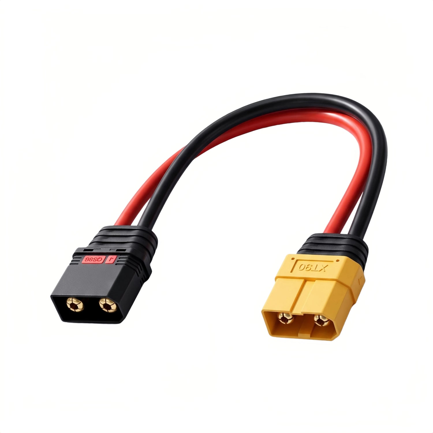 QS8 to XT90 Adapter Cable 10AWG – Anti-Spark, 45A, IP67 Waterproof for RC & EV