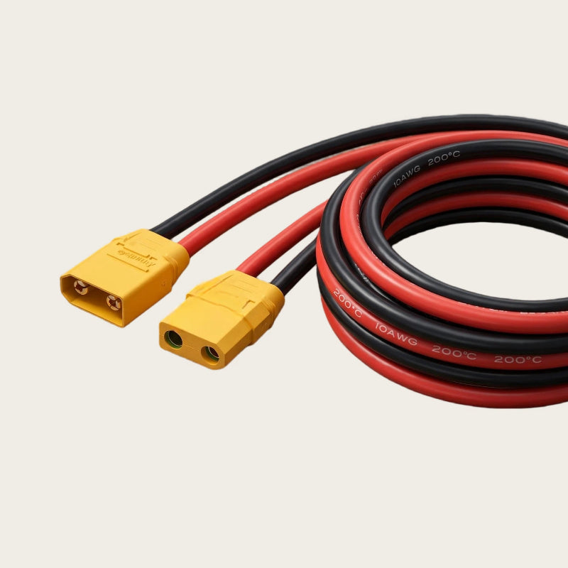 XT90-S Anti-Spark Extension Cable 50cm 10AWG Silicone Wire 90A High Current Male to Female Connector for RC Car Truck Drone Battery ESC Charger